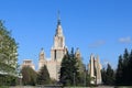 Moscow, Russia -May 03, 2019: Monument to students and staff of Moscow State University and the University