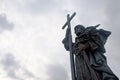 MOSCOW, RUSSIA - MAY 26, 2018: Monument to Vladimir the Great Prince Vladimir the Baptist of Russia near Moscow Kremlin