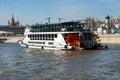 Moscow, A Pleasure wheeled riverboat takes place on the Moscow River