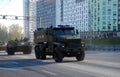 The Russian multiple-purpose armored car of the increased security of `Tayfun-U` Urals-63099.