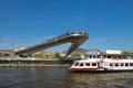 Tourists in the Zaryadye park