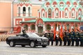 Russian Defense Minister Sergei Shoigu takes part in the Victory Day parade on Moscow`s Red Square