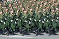 Moscow, Russia, May, 09,2015, Russian scene: The Cadets of Military technical University marching on parade