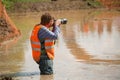 Sports Photographer at Work, MUD RING