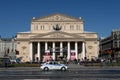 State academic Bolshoi theatre of Russia in the center of Moscow. Royalty Free Stock Photo