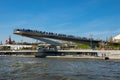 Moscow, The soaring bridge in Zaryadye park