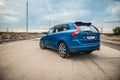 MOSCOW, RUSSIA - MAY 20, 2017 VOLVO XC60 POLESTAR, front-side view. Test of new Volvo XC60 Polestar. This car is AWD compact cross