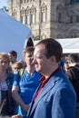 Moscow, Russia, Minister of Culture of the Russian Federation Vladimir Medinsky at the Open Book Fair on the Red Squ