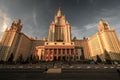 Moscow, Russia - Moscow State University MGU building Royalty Free Stock Photo