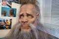 Mosfilm Film Studio. Stuffed mask of the Bigfoot Yeti head