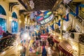28.12.2019. Moscow.Russia. New Year`s and Christmas interior decoration of GUM department store Royalty Free Stock Photo