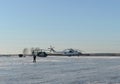 Ka-32A and Mi-26 Russian Emergencies Ministry fire rescue helicopters at Myachkovo airfield