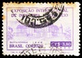 Postage stamp printed in Brazil shows International exhibition of industry and trade, Industry and commerce serie, circa 1948