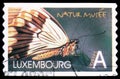 Postage stamp printed in Luxembourg shows African Swallowtail (Papilio dardanus), Nature serie, A - No Face Value, circa 2002