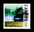 MOSCOW, RUSSIA - NOVEMBER 24, 2017: A stamp printed in Canada sh