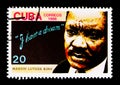 portrait of Martin Luther King, serie, circa 1986 Royalty Free Stock Photo