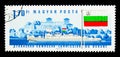 Towboat Miskolc, Vidin Fortress, Bulgarian flag, Danube Commissi