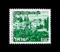 Rosh Pinna, Landscapes of Israel serie, circa 1976 Royalty Free Stock Photo
