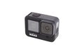 moscow  russia - Novemner 11  2020: new flagship action camera gopro hero 9 black. front view  isolated white background Royalty Free Stock Photo