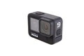 Moscow, russia - Novemner 11, 2020: new flagship action camera gopro hero 9 black. front view, isolated white background Royalty Free Stock Photo
