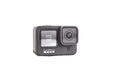 Moscow, russia - Novemner 11, 2020: new flagship action camera gopro hero 9 black. front view, isolated white background Royalty Free Stock Photo