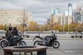 Two men with motorcicles Yamaha Diversion and