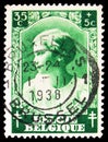 Postage stamp printed in Belgium shows Princess Josephine-Charlotte, serie, 35+5 c - Belgian centime, circa 1937