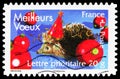 Postage stamp printed in France shows Best Wishes, serie, Permanent validity, circa 2007