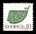 Postage stamp printed in Sweden shows Art forgings, serie, circa 1970 Royalty Free Stock Photo