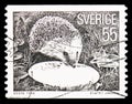 European Hedgehog Erinaceus europaeus, Definitives 1975-1978 serie, circa 1975