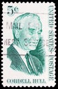 Postage stamp printed in United States shows Cordell Hull, serie, circa 1963
