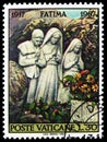 `The Three Shepherd Children` sculpture, 50th Anniversary of the Apparitions of Fatima serie, circa 1967