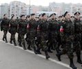 Pupils of the military-patriotic club `Moscow`s Labor Reserves` are preparing for the parade on November 7 in Red Square .