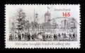 MOSCOW, RUSSIA - OCTOBER 21, 2017: A stamp printed in German Fed