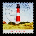 Hornum, Sylt built 1907, Lighthouses serie, circa 2007 Royalty Free Stock Photo