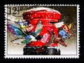 Christmas Post pillar-box, Christmas serie, circa 1983