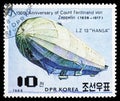 LZ 13 Hansa , 150th birthday of Ferdinand Graf von Zeppelin serie, circa 1988