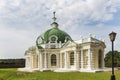 Moscow, Russia - October 05, 2019: View of the pavilion Grotto in the estate Kuskovo in the Sunny day Royalty Free Stock Photo