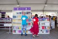 Moscow, Russia: Open Book Fair on the Red Square in Moscow - big festival of books. Royalty Free Stock Photo