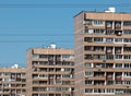 MOSCOW, RUSSIA - 2016: Porechnaya street, Batayskiy proezd, Bratislavskaya. Maryno district. Typical Moscow living quarters, apart