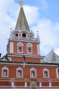 Moscow. Russia. The Red Square. Kremlin. Spasskaya Tower. Russian Federation Royalty Free Stock Photo