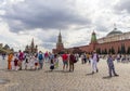 Moscow, Russia - 07.30.2023 - Red square and Lenins mausoleum. Landmark Royalty Free Stock Photo