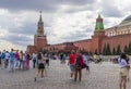 Moscow, Russia - 07.30.2023 - Red square and Lenins mausoleum. Landmarks Royalty Free Stock Photo