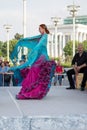 Moscow, Russia: Festival `World ballet holidays`. Flamenco dance performance Royalty Free Stock Photo