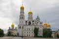 The bell tower `Ivan the Great` on the background of the temples of the Moscow Kremlin