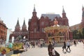 Moscow, Russia. September 2, 2018: the building of the historical Museum on red square Royalty Free Stock Photo