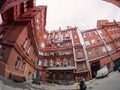 Courtyard of former Krasnyy Oktyabr Red October confectionery factory