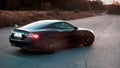 Jaguar XK Coupe in sunset light