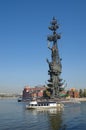 MOSCOW, RUSSIA - SEPTEMBER 25, 2015: Monument To Peter The Great Royalty Free Stock Photo