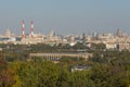 Panorama of the city of Moscow, russia.